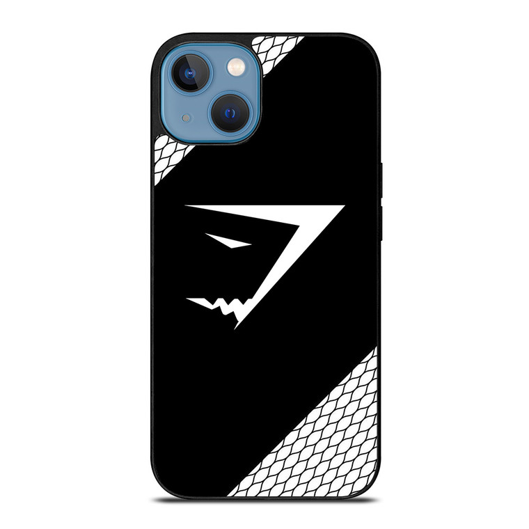 GYMSHARK WHITE CARBON LOGO iPhone 13 Case Cover