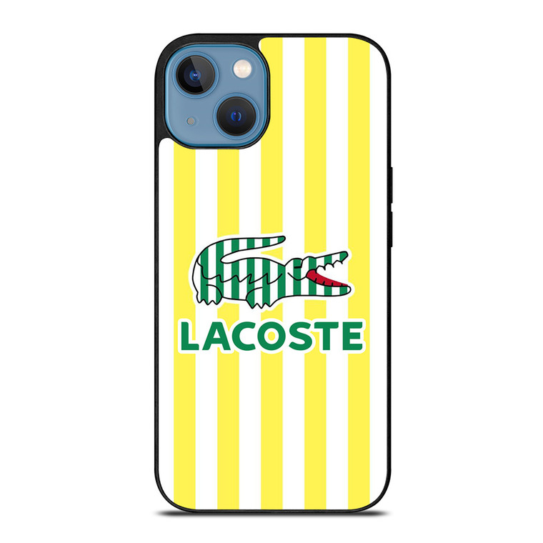 LACOSTE YELLOW STRIPE iPhone 13 Case Cover