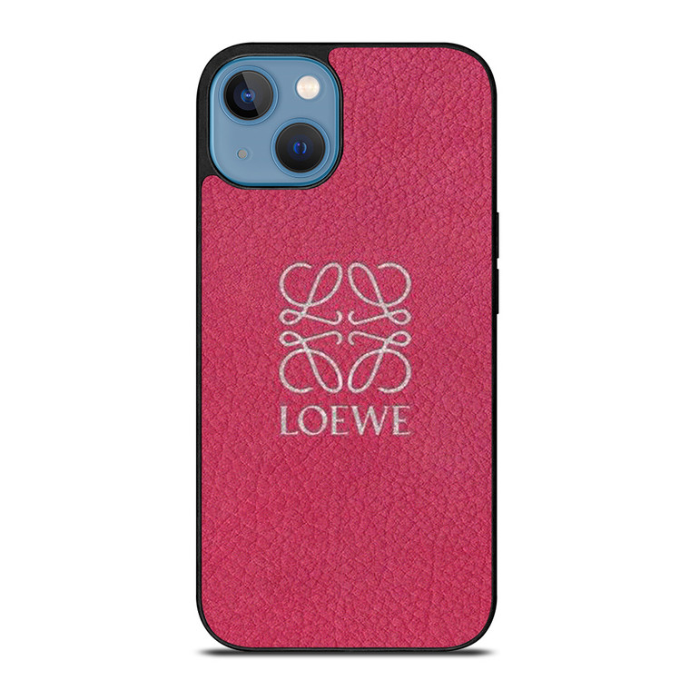 LOEWE LEATHER PINK iPhone 13 Case Cover