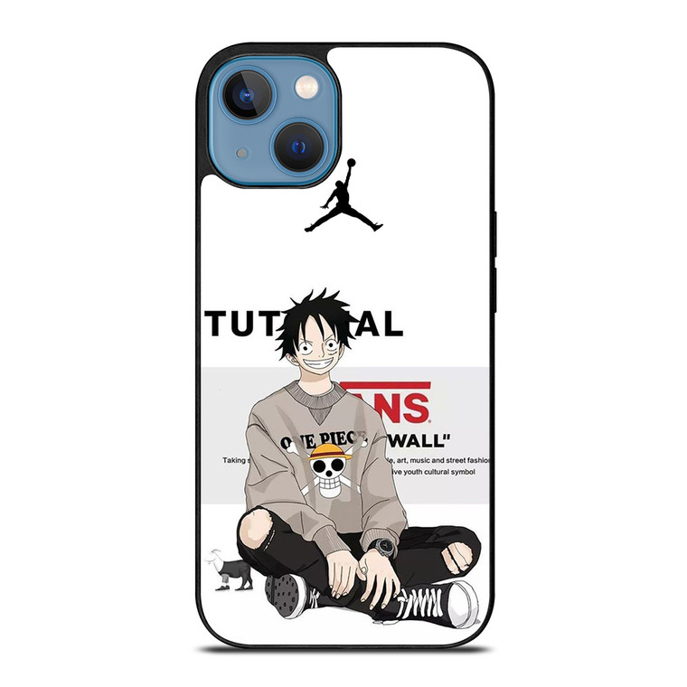 LUFFY D MONKEY ONE PIECE AIR JORDAN iPhone 13 Case Cover