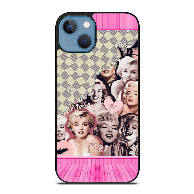 MARILYN MONROE PINK COLLAGE iPhone 13 Case Cover