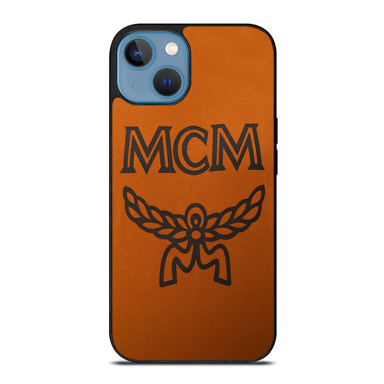 MCM WORLDWIDE SUEDE LOGO iPhone 13 Case Cover