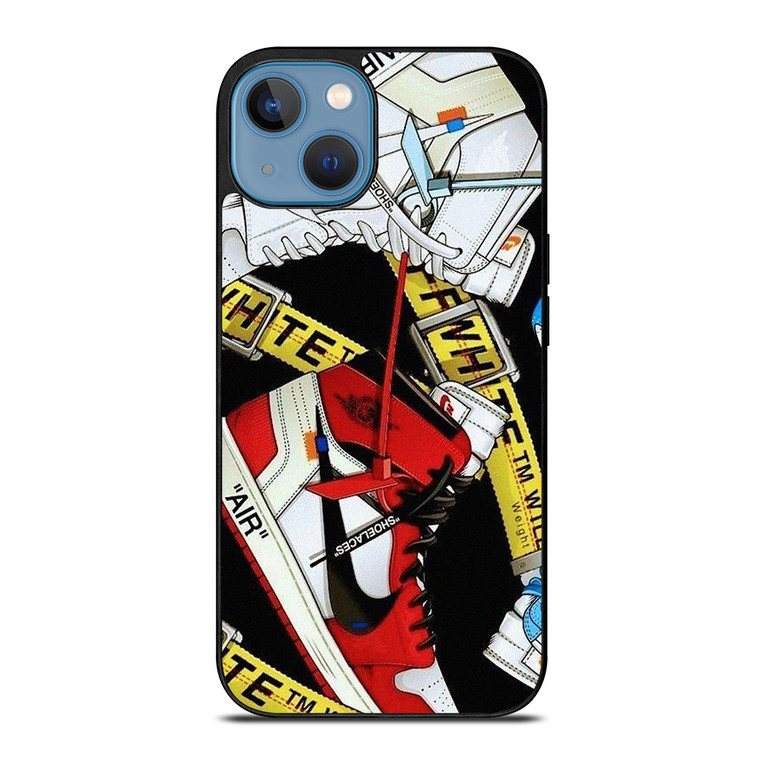 NIKE AIR JORDAN OFF WHITE COLLECTION iPhone 13 Case Cover NIKE AIR JORDAN OFF WHITE COLLECTION iPhone 13 Case Cover
