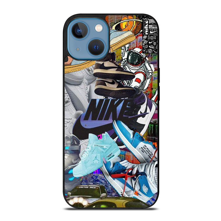 NIKE AIR JORDAN SNEAKERS COLLAGE iPhone 13 Case Cover NIKE AIR JORDAN SNEAKERS COLLAGE iPhone 13 Case Cover