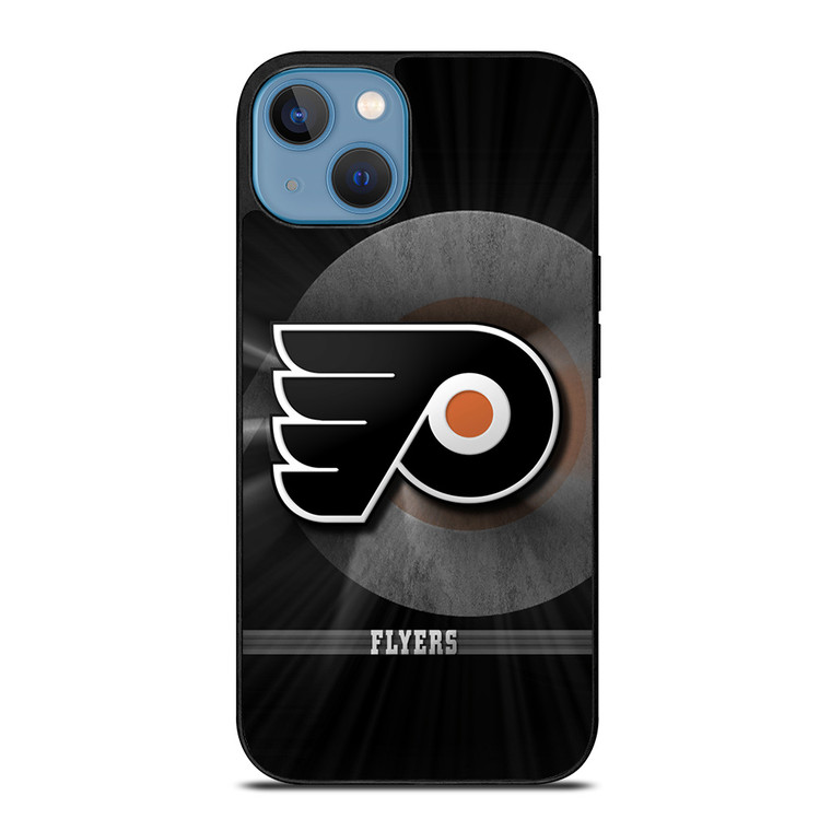 PHILADELPHIA FLYERS METAL EMBLEM iPhone 13 Case Cover