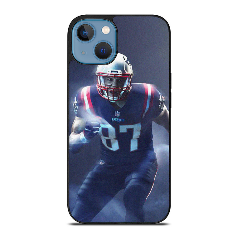 ROB GRONKOWSKI NEW ENGLAND PATRIOTS 87 iPhone 13 Case Cover