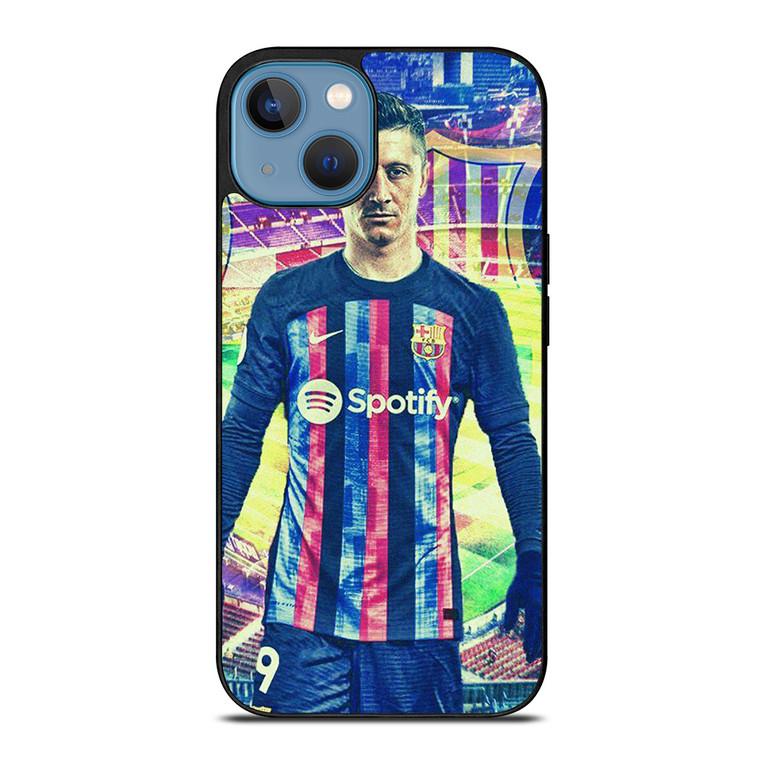 ROBERT LEWANDOWSKI FC BARCELONA iPhone 13 Case Cover