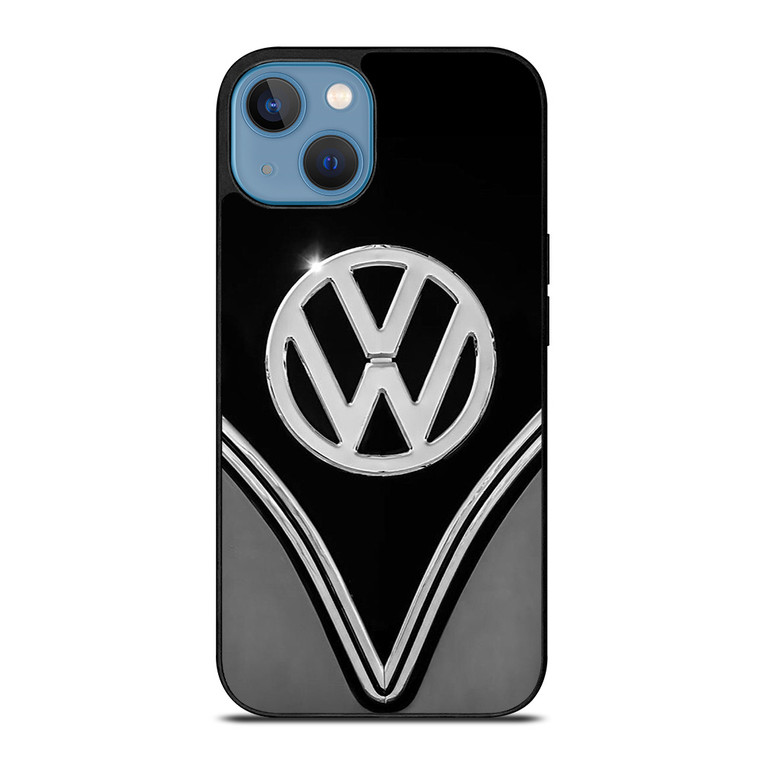 VW VOLKSWAGEN BLACK CHROME EMBLEM iPhone 13 Case Cover