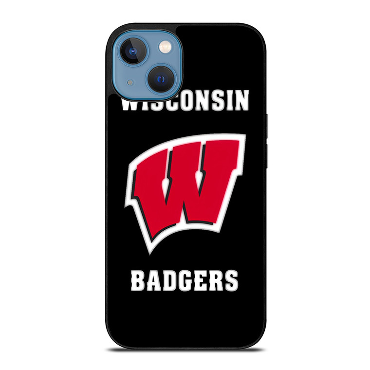 WISCONSIN BADGERS LOGO iPhone 13 Case Cover WISCONSIN BADGERS LOGO iPhone 13 Case Cover