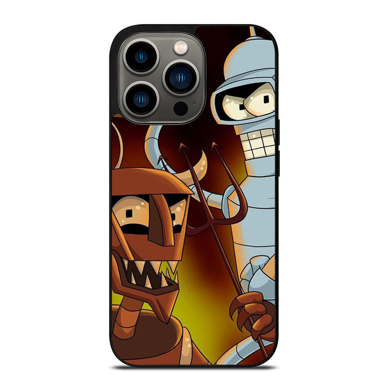 BENDER ROBOT DEVIL FUTURAMA CARTOON iPhone 13 Pro Case Cover