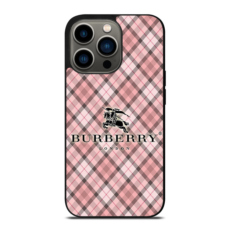 BURBERRY LONDON PINK PATTERN iPhone 13 Pro Case Cover