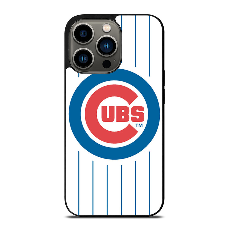 CHICAGO CUBS BASEBALL TEAM STRIPE iPhone 13 Pro Case Cover