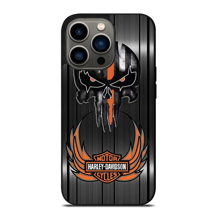 HARLEY DAVIDSON THE PUNISHER METAL iPhone 13 Pro Case Cover