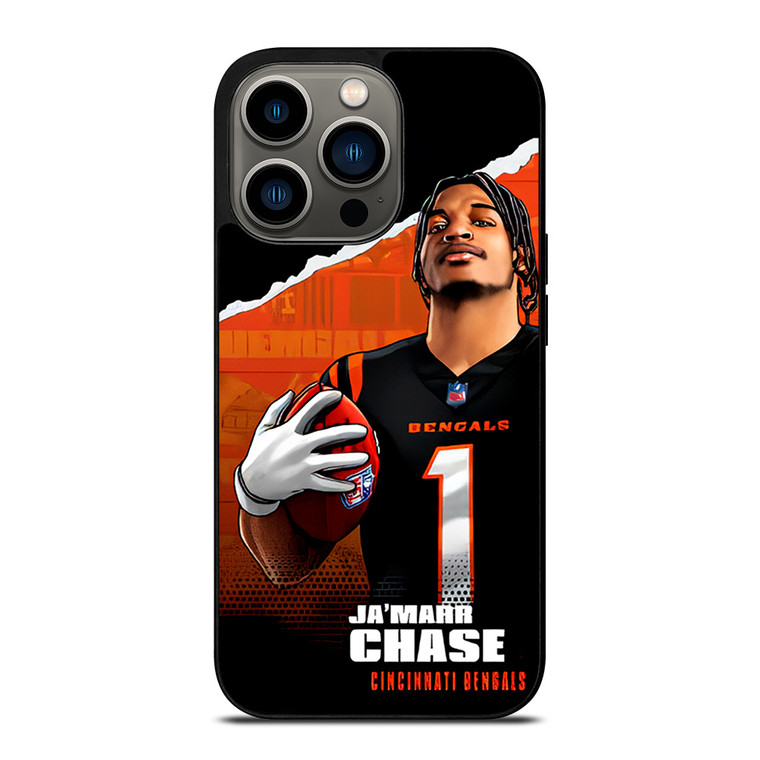JA'MARR CHASE CINCINNATI BENGALS NFL FOOTBALL iPhone 13 Pro Case Cover