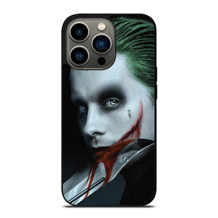 JOKER JARED LETO SCARY KNIFE iPhone 13 Pro Case Cover