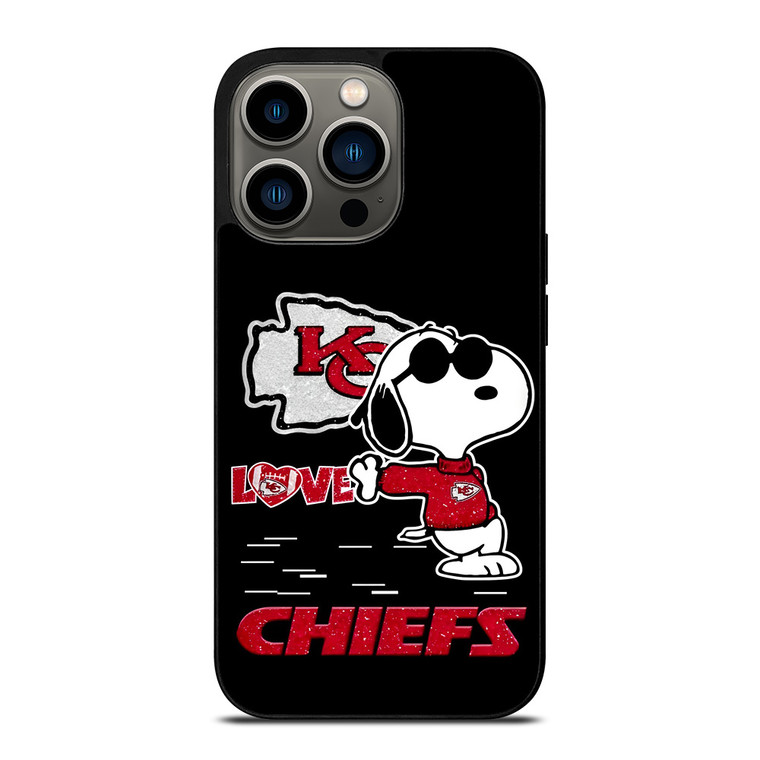 KANSAS CITY CHIEFS NFL SNOOPY iPhone 13 Pro Case Cover