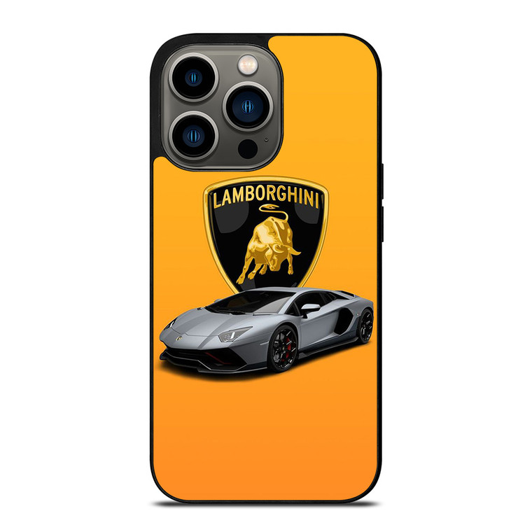 LAMBORGHINI ORANGE EMBLEM iPhone 13 Pro Case Cover