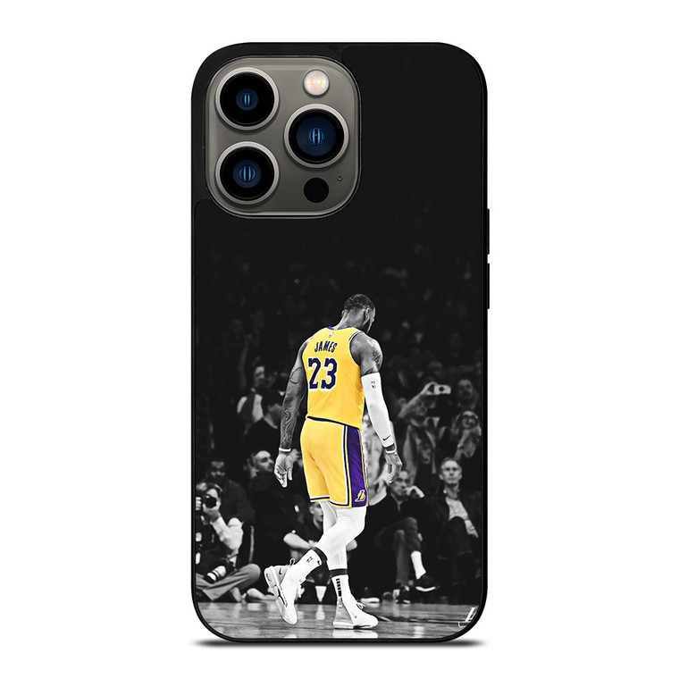 LEBRON JAMES LA LAKERS BLACK WHITE iPhone 13 Pro Case Cover