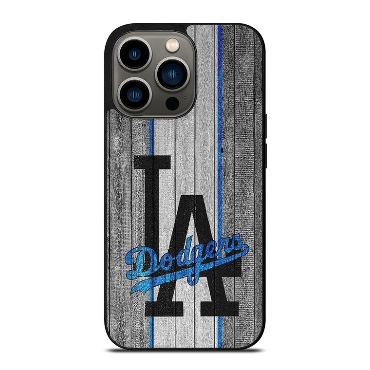 LOS ANGELES DODGERS BASEBALL WOOD LOGO iPhone 13 Pro Case Cover