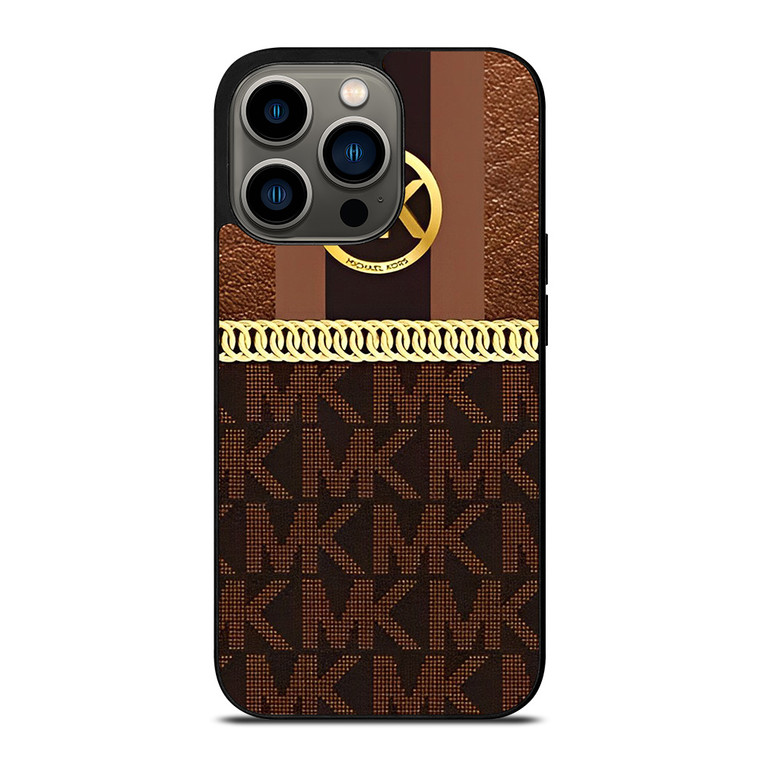MICHAEL KORS LEATHER PATTERN iPhone 13 Pro Case Cover MICHAEL KORS LEATHER PATTERN iPhone 13 Pro Case Cover