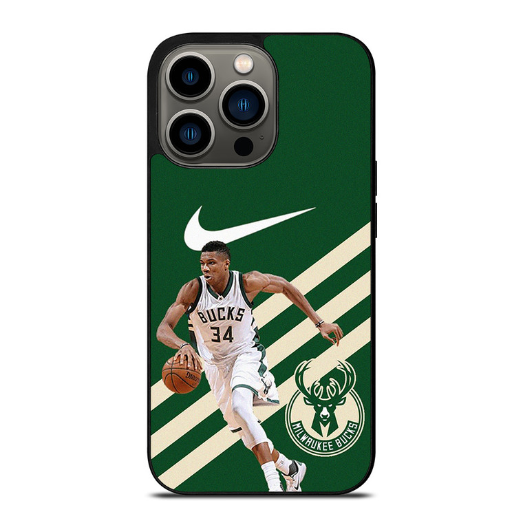 MILWAUKEE BUCKS NIKE GIANNIS ANTETOKOUNMPO iPhone 13 Pro Case Cover MILWAUKEE BUCKS NIKE GIANNIS ANTETOKOUNMPO iPhone 13 Pro Case Cover