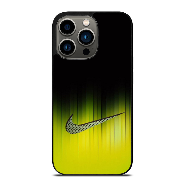 NIKE YELLOW BLACK LOGO iPhone 13 Pro Case Cover NIKE YELLOW BLACK LOGO iPhone 13 Pro Case Cover