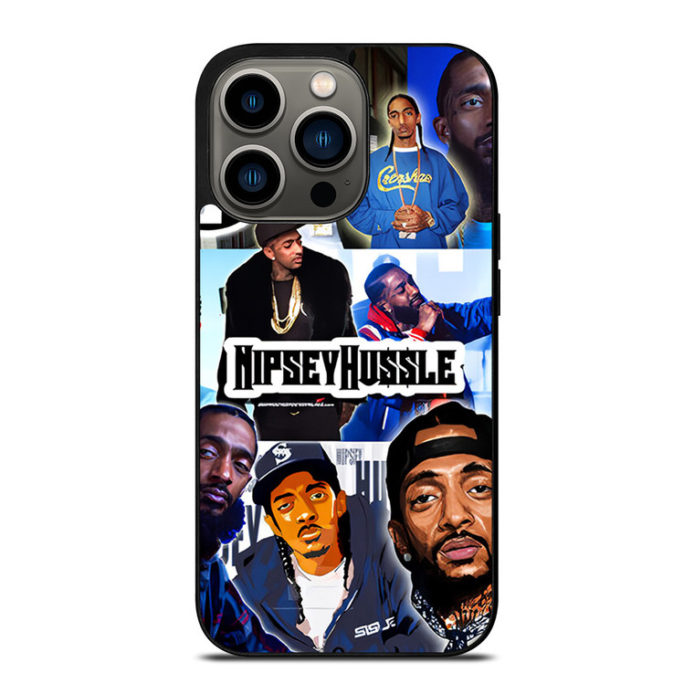NIPSEY HUSSLE RAPPER COLLAGE iPhone 13 Pro Case Cover