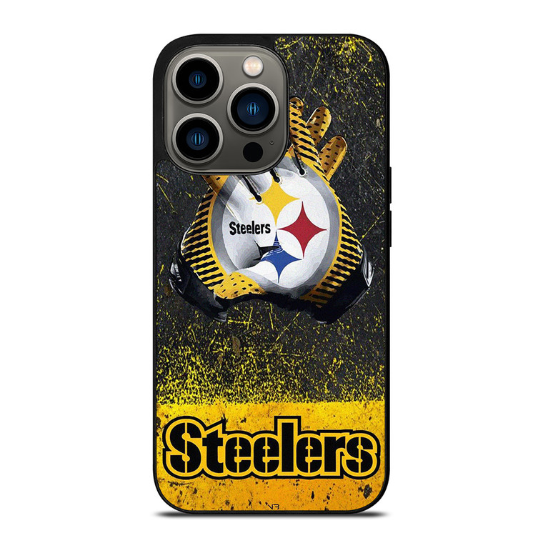 PITTSBURGH STEELERS GLOVES FOOTBALL iPhone 13 Pro Case Cover