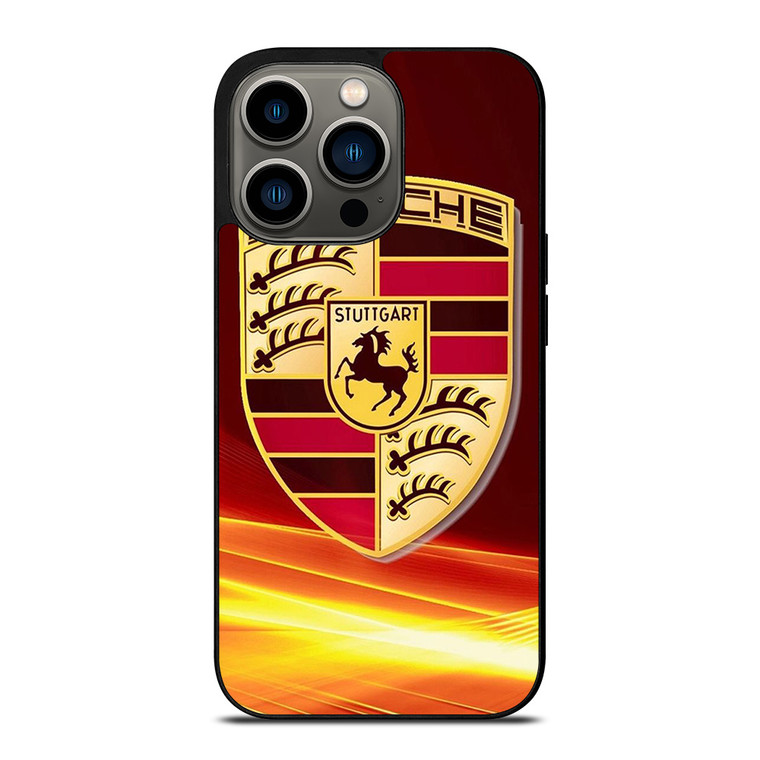 PORSCHE STUTTGART RED EMBLEM iPhone 13 Pro Case Cover