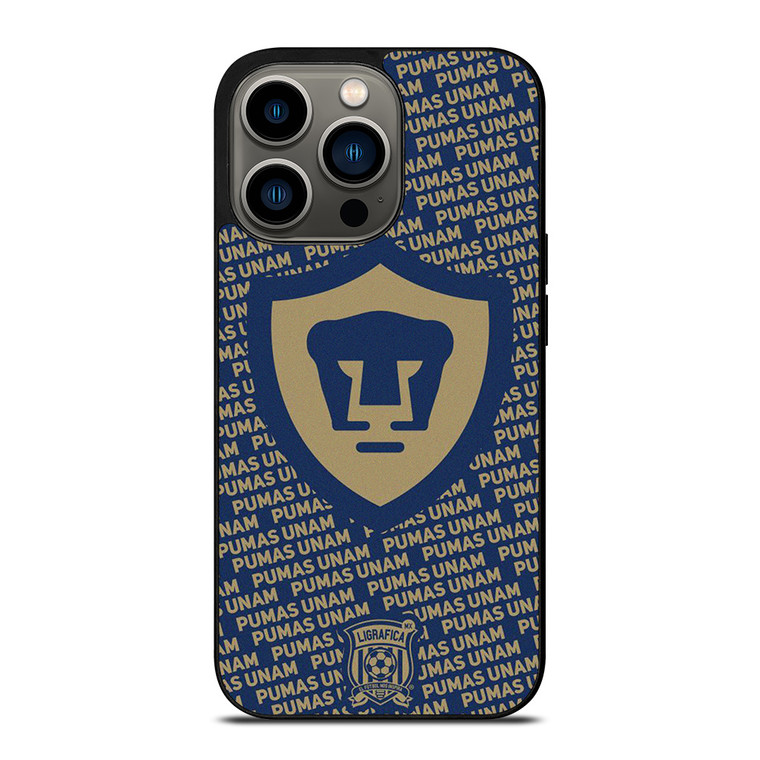 PUMAS UNAM FOOTBAL PATTERN iPhone 13 Pro Case Cover