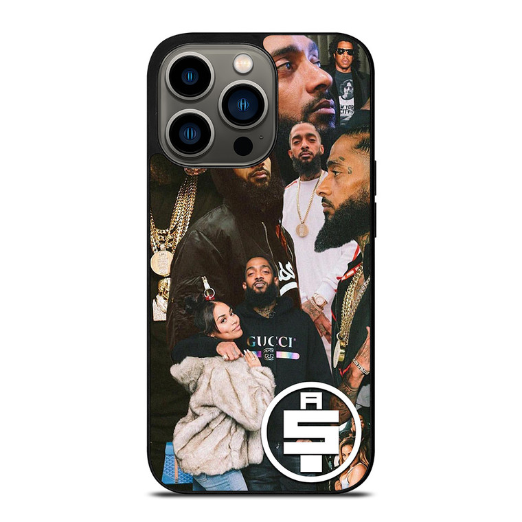 RAPPER NIPSEY HUSSLE COLLAGE iPhone 13 Pro Case Cover