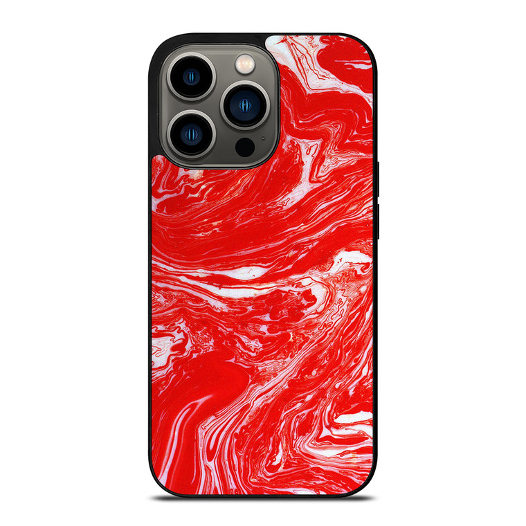 RED LIQUID TEXTURE iPhone 13 Pro Case Cover
