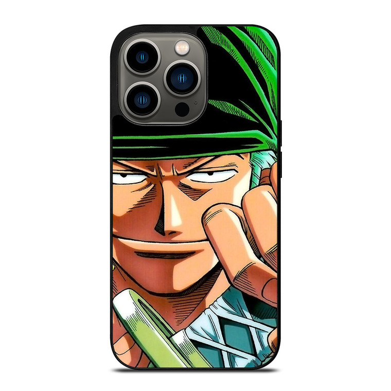 RORONOA ZORO ONE PIECE CARTOON iPhone 13 Pro Case Cover