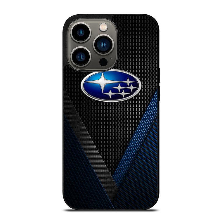 SUBARU BLUE CARBON EMBLEM iPhone 13 Pro Case Cover