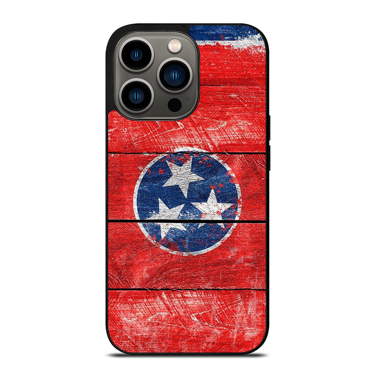 TENNESSEE FLAG WOOD LOGO iPhone 13 Pro Case Cover