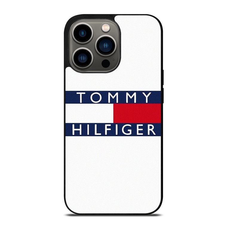 TOMMY HILFIGER WHITE LOGO iPhone 13 Pro Case Cover