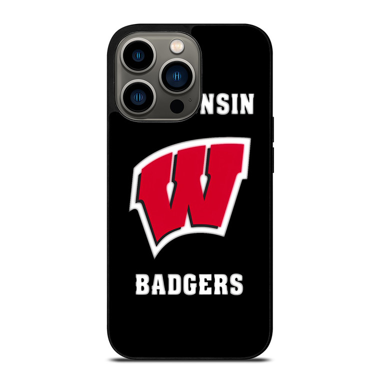 WISCONSIN BADGERS LOGO iPhone 13 Pro Case Cover