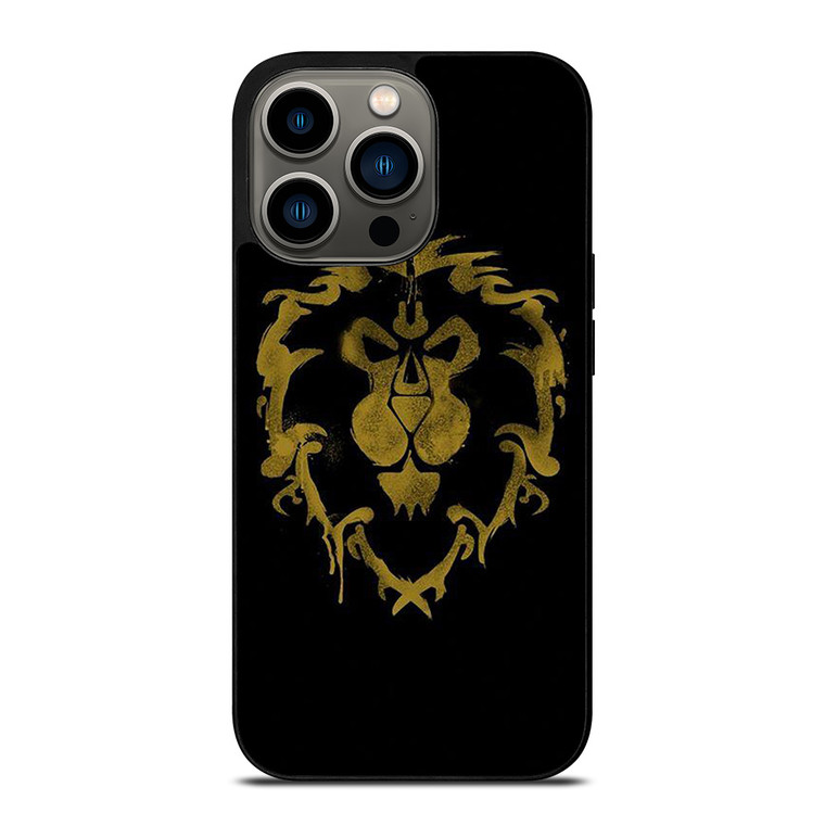 WORLD OF WARCRAFT ALLIANCE BLACK LOGO iPhone 13 Pro Case Cover