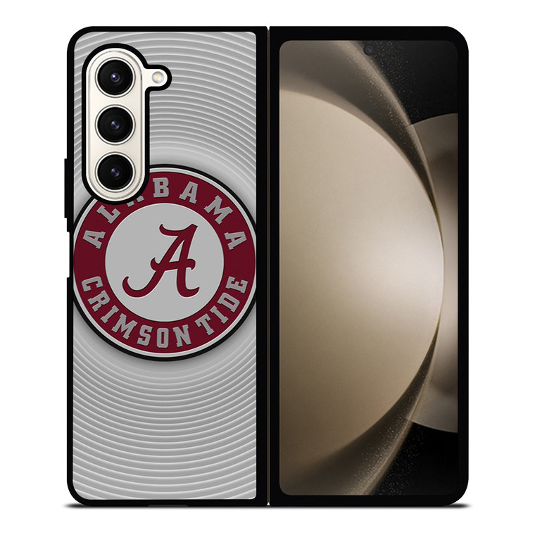 ALABAMA CRIMSON TIDE CIRCLE TEXTURE Samsung Galaxy Z Fold 5 Case Cover