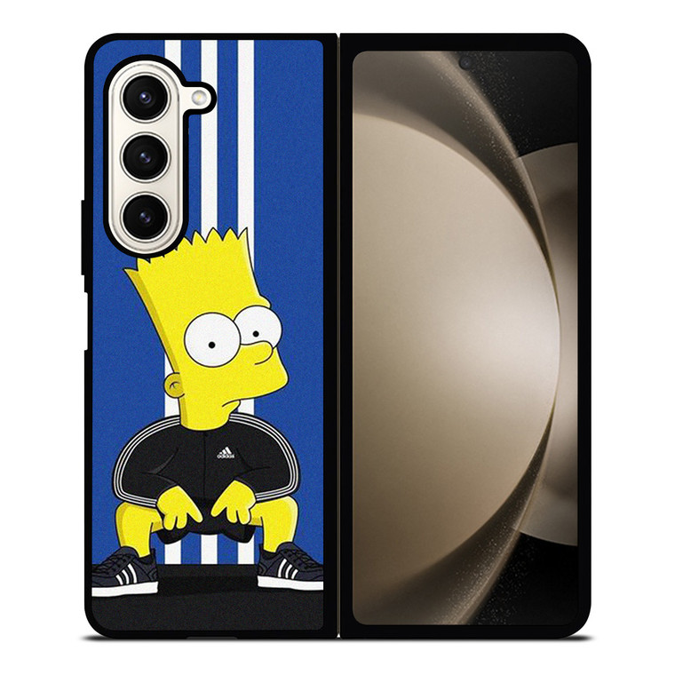 BART SIMPSONS ADIDAS STRIPE Samsung Galaxy Z Fold 5 Case Cover