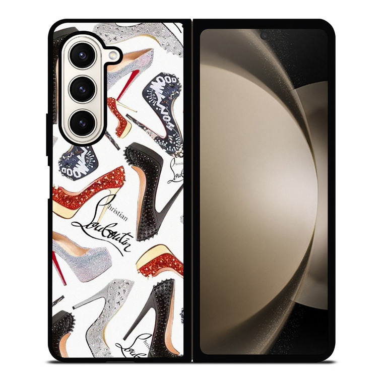 CHRISTIAN LOUBOUTIN SHOES PATTERN Samsung Galaxy Z Fold 5 Case Cover