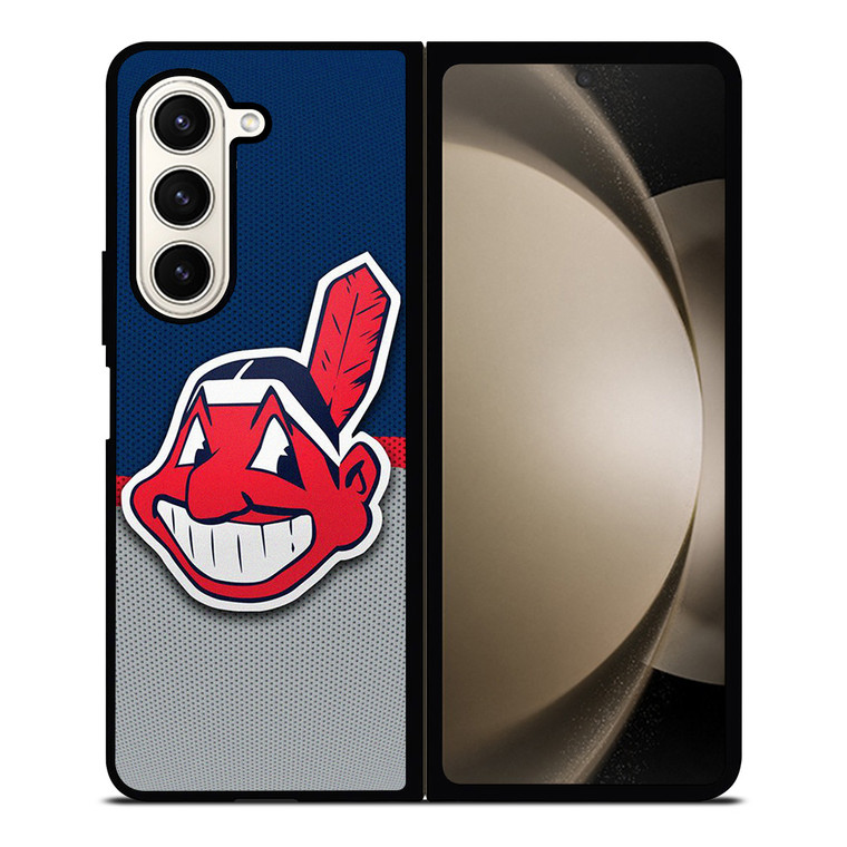 CLEVELAND INDIANS CARBON LOGO Samsung Galaxy Z Fold 5 Case Cover