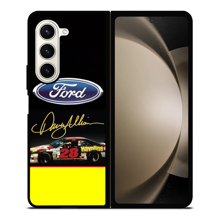 DAVEY ALLISON FORD TEXACO HAVOLINE RACING Samsung Galaxy Z Fold 5 Case Cover
