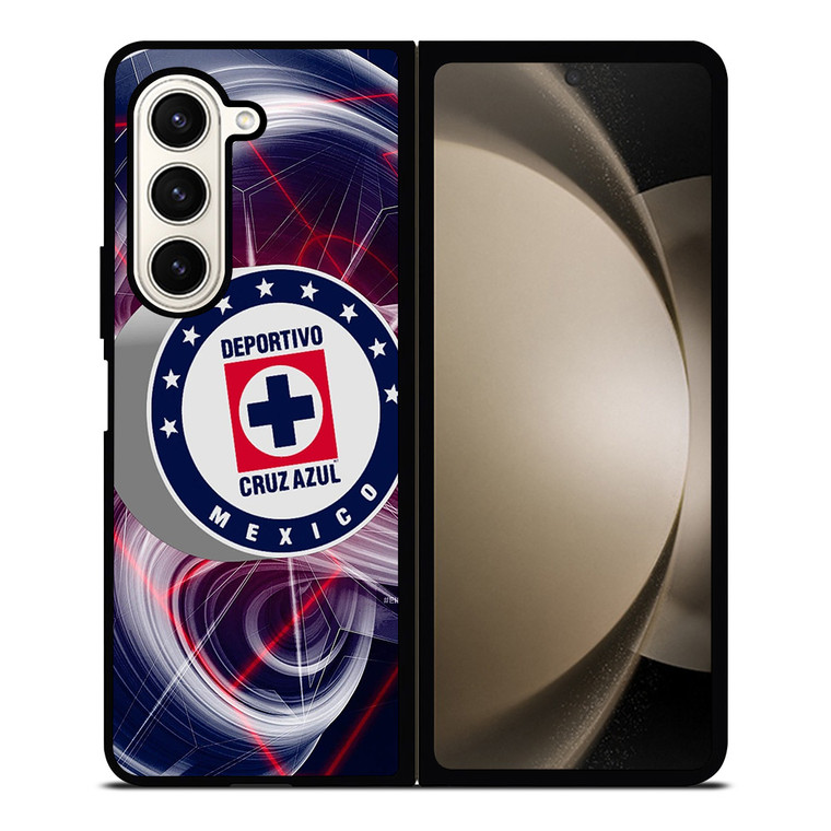 DEPORTIVO CRUZ AZUL MEXICO ABSTRACT LOGO Samsung Galaxy Z Fold 5 Case Cover