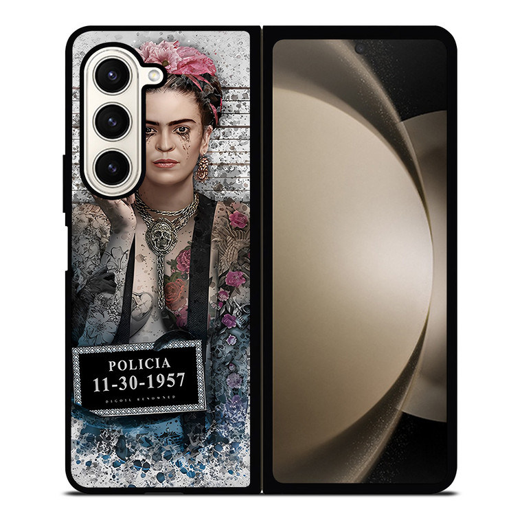 FRIDA KAHLO MUGSHOT Samsung Galaxy Z Fold 5 Case Cover
