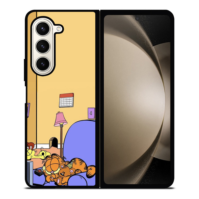 GARFIELD LAZY CAT CARTOON Samsung Galaxy Z Fold 5 Case Cover