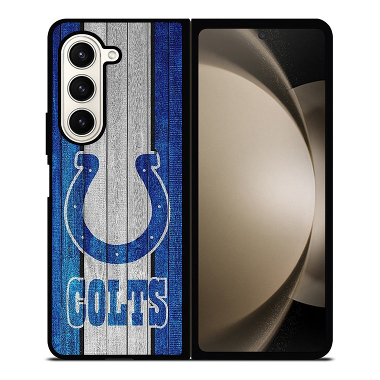 INDIANAPOLIS COLTS WOOD LOGO Samsung Galaxy Z Fold 5 Case Cover