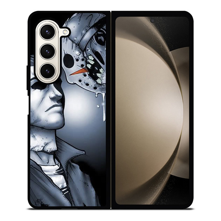 JASON VOORHEES VS MICHAEL MYER HALLOWEEN 2 Samsung Galaxy Z Fold 5 Case Cover