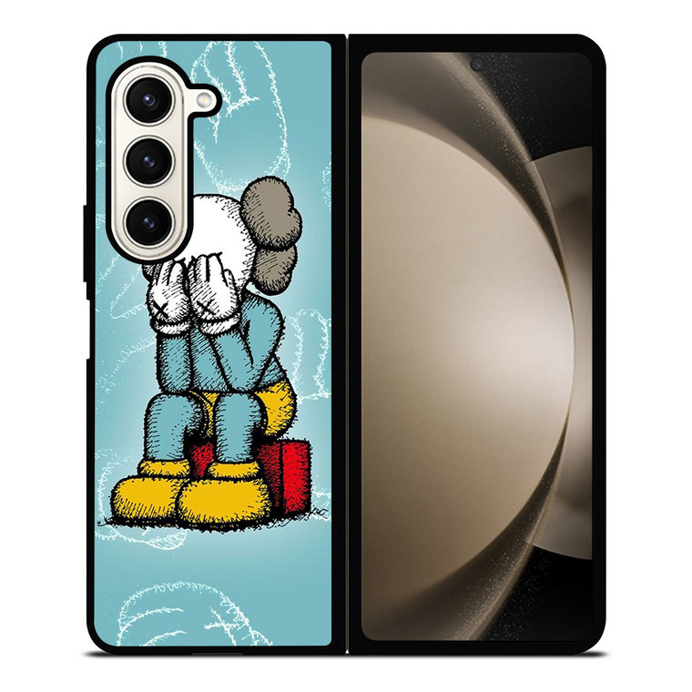 KAWS BLUE ART Samsung Galaxy Z Fold 5 Case Cover
