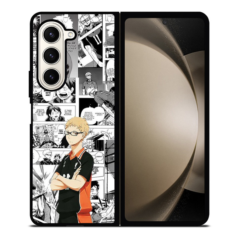 KEI TSUKISHIMA HAIKYUU ANIME COLLAGE Samsung Galaxy Z Fold 5 Case Cover